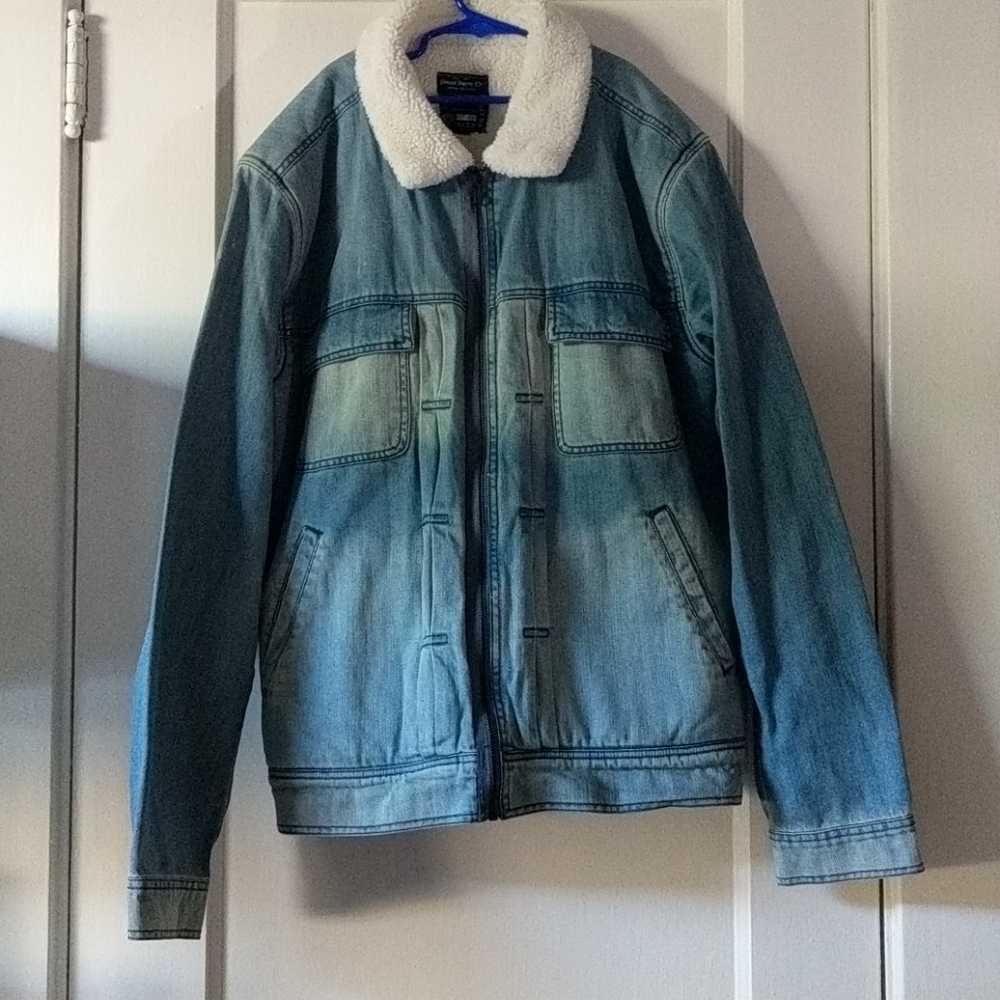 A denim blue jacket